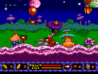 Toe Jam & Earl in Panic on Funkotron